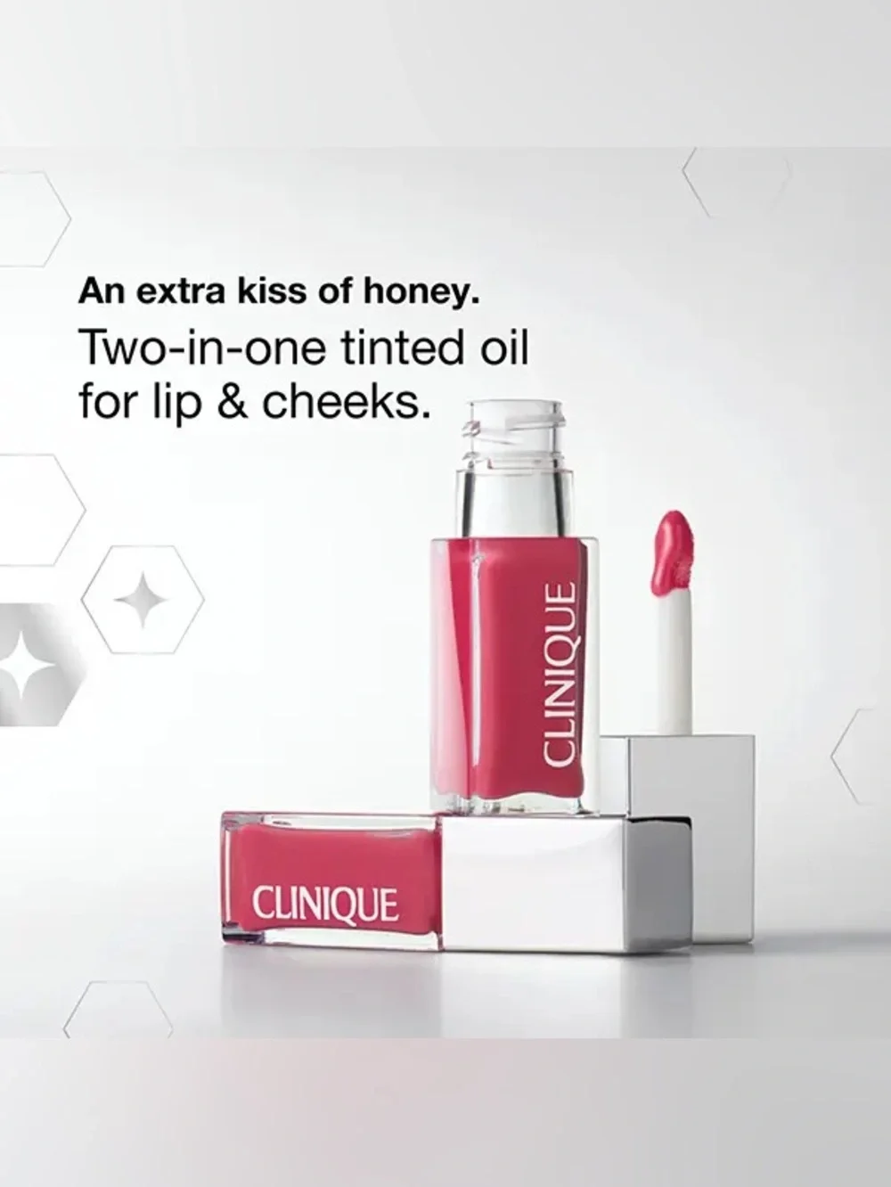 NEW✅ Clinique Pop Lip & Cheek Oil • Pink Honey • Glossy Hydrating Tint